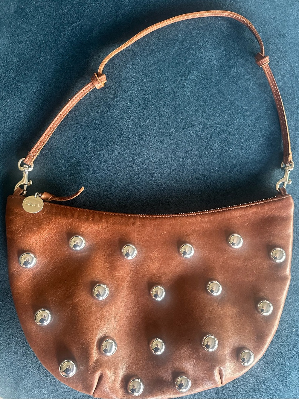 Clare V studded Lune handbag!